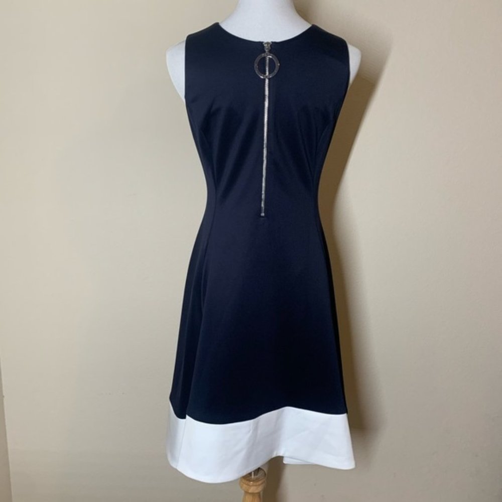 DKNY Front Zip Midi Dress